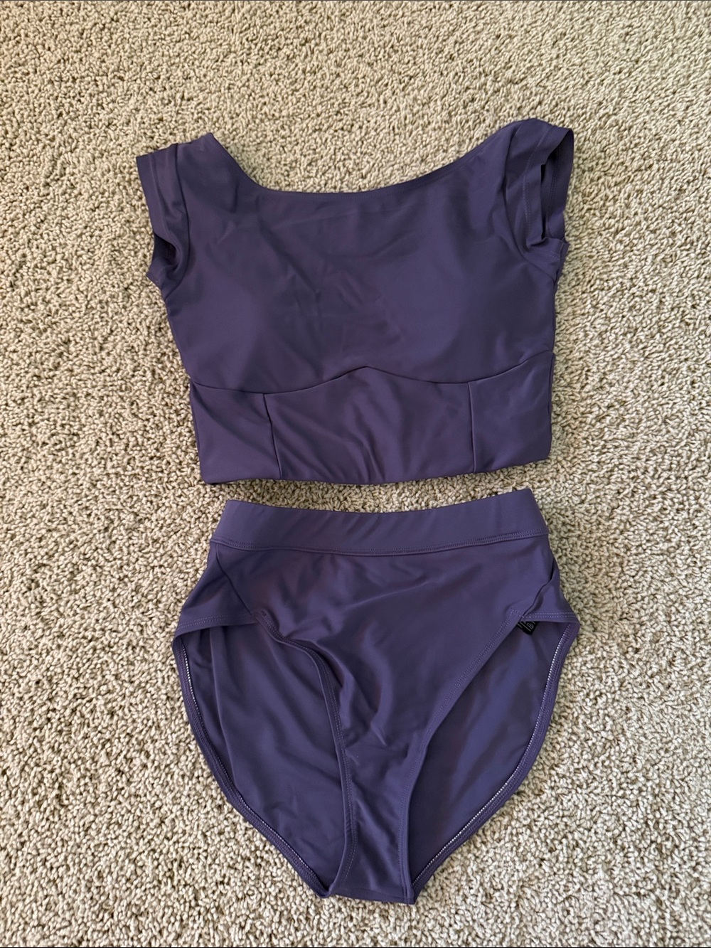 Women's Plum color 2 piece Dance set